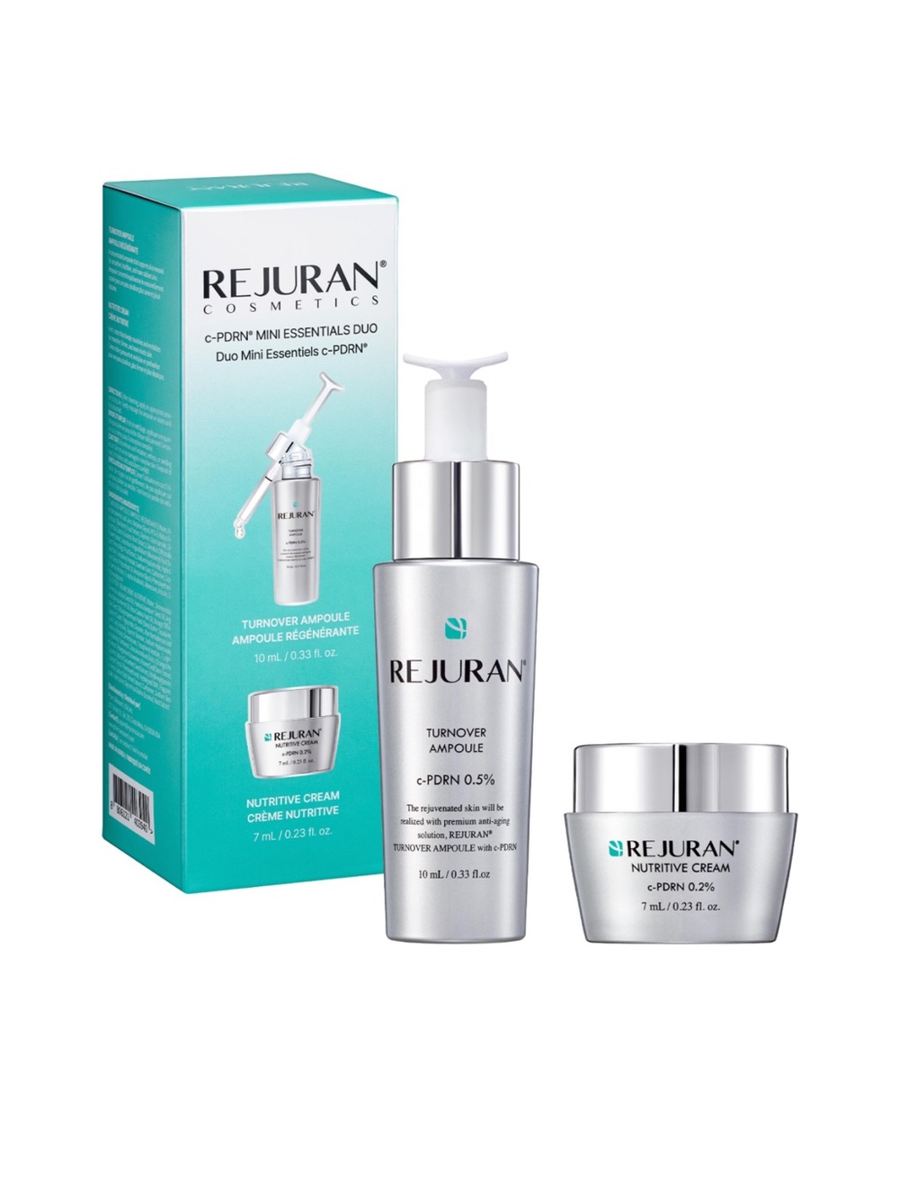 Brand New Rejuran c-PDRN® Mini Essentials Duo Skin Renewal Ampoule & Moisturizer